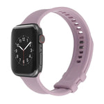 سوار ساعة من السيليكون مع إبزيم مربع لسلسلة Apple Watch، 7 مقاس 41مم / 6&SE&5&4 مقاس 40مم / 3&2&1 مقاس 38مم، 7 مقاس 45مم / 6&SE&5&4 مقاس 44مم / 3&2&1 مقاس 42مم