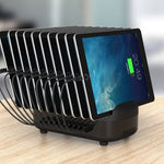 محطة شحن USB من ORICO DUK-10P-DX بقدرة 120 واط 5 فولت 2.4 أمبير مع 10 منافذ، قابس أسترالي، قابس أوروبي، قابس أمريكي، قابس بريطاني