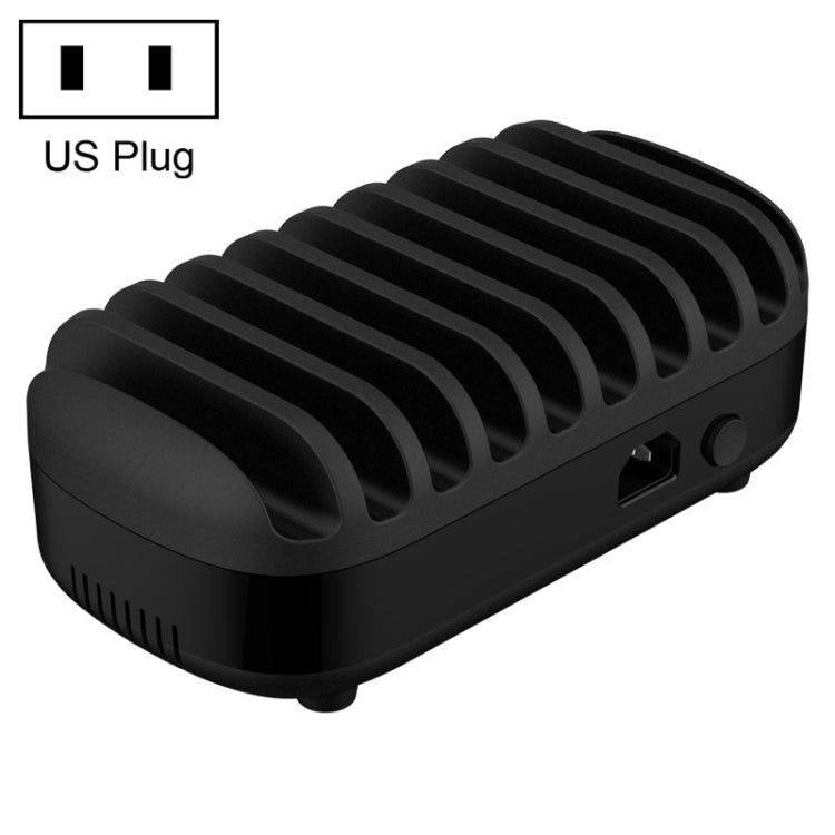 محطة شحن USB من ORICO DUK-10P-DX بقدرة 120 واط 5 فولت 2.4 أمبير مع 10 منافذ، قابس أسترالي، قابس أوروبي، قابس أمريكي، قابس بريطاني