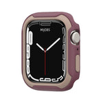 غطاء ساعة قابل للفصل بلونين لسلسلة Apple Watch، 7 مقاس 41مم / 6&SE&5&4 مقاس 40مم، 7 مقاس 45مم / 6&SE&5&4 مقاس 44مم