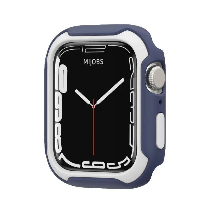 غطاء ساعة قابل للفصل بلونين لسلسلة Apple Watch، 7 مقاس 41مم / 6&SE&5&4 مقاس 40مم، 7 مقاس 45مم / 6&SE&5&4 مقاس 44مم