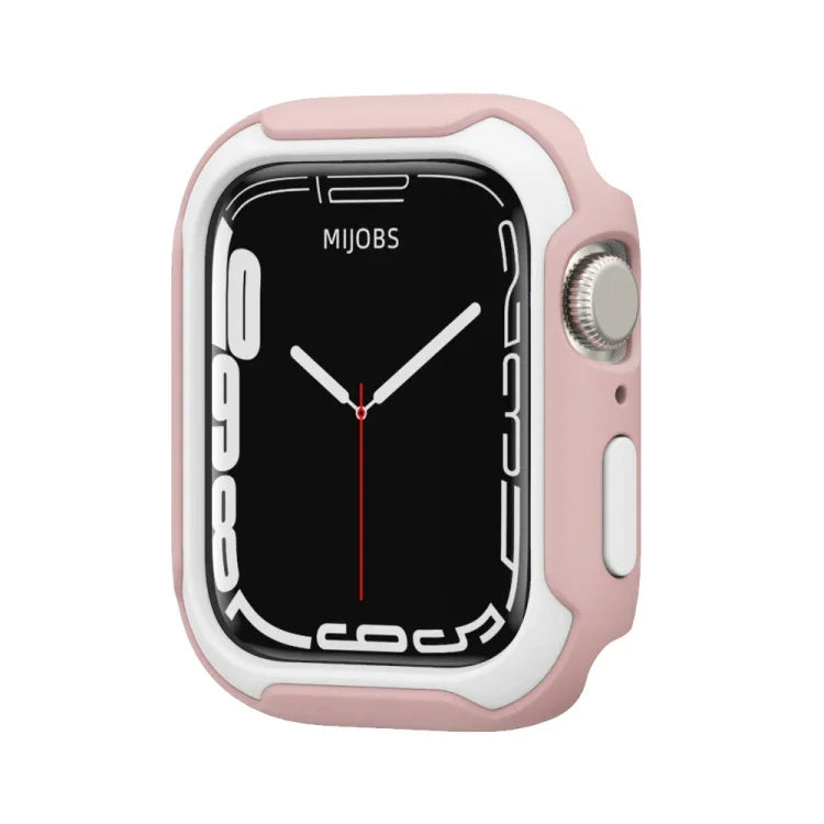 غطاء ساعة قابل للفصل بلونين لسلسلة Apple Watch، 7 مقاس 41مم / 6&SE&5&4 مقاس 40مم، 7 مقاس 45مم / 6&SE&5&4 مقاس 44مم