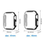 غطاء ساعة قابل للفصل بلونين لسلسلة Apple Watch، 7 مقاس 41مم / 6&SE&5&4 مقاس 40مم، 7 مقاس 45مم / 6&SE&5&4 مقاس 44مم