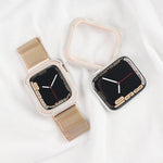 غطاء ساعة قابل للفصل بلونين لسلسلة Apple Watch، 7 مقاس 41مم / 6&SE&5&4 مقاس 40مم، 7 مقاس 45مم / 6&SE&5&4 مقاس 44مم
