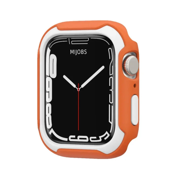 غطاء ساعة قابل للفصل بلونين لسلسلة Apple Watch، 7 مقاس 41مم / 6&SE&5&4 مقاس 40مم، 7 مقاس 45مم / 6&SE&5&4 مقاس 44مم