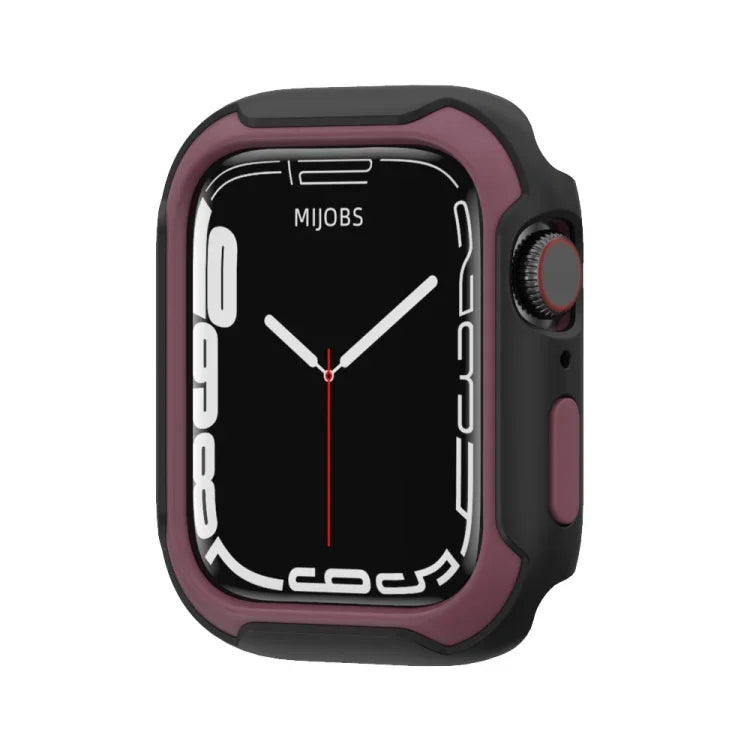 غطاء ساعة قابل للفصل بلونين لسلسلة Apple Watch، 7 مقاس 41مم / 6&SE&5&4 مقاس 40مم، 7 مقاس 45مم / 6&SE&5&4 مقاس 44مم