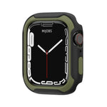 غطاء ساعة قابل للفصل بلونين لسلسلة Apple Watch، 7 مقاس 41مم / 6&SE&5&4 مقاس 40مم، 7 مقاس 45مم / 6&SE&5&4 مقاس 44مم