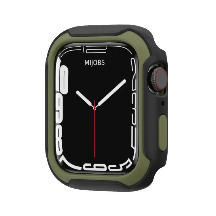 غطاء ساعة قابل للفصل بلونين لسلسلة Apple Watch، 7 مقاس 41مم / 6&SE&5&4 مقاس 40مم، 7 مقاس 45مم / 6&SE&5&4 مقاس 44مم
