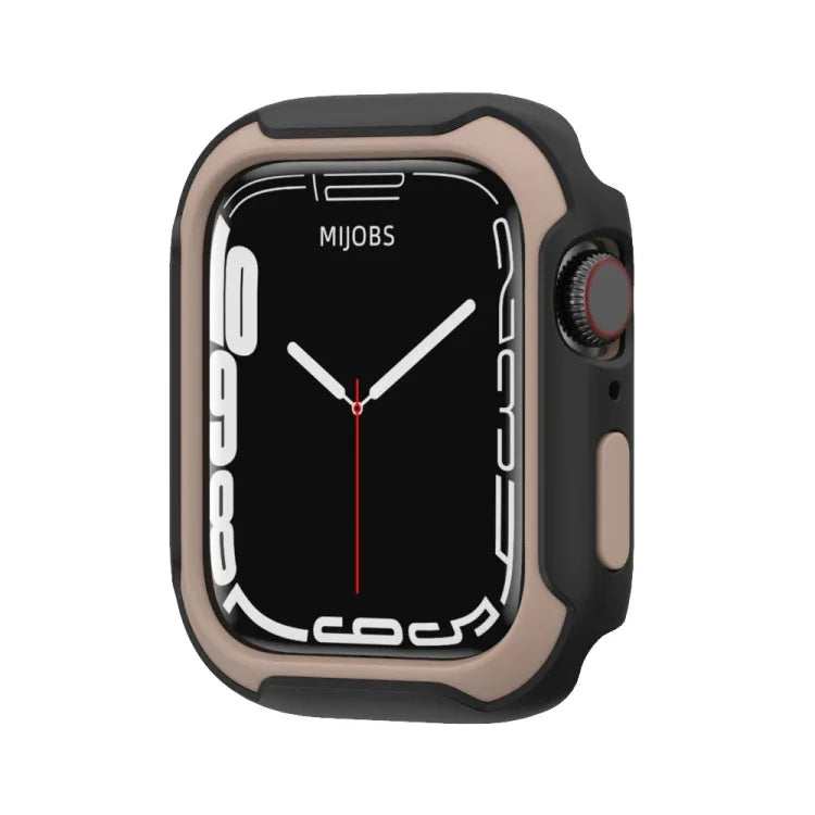 غطاء ساعة قابل للفصل بلونين لسلسلة Apple Watch، 7 مقاس 41مم / 6&SE&5&4 مقاس 40مم، 7 مقاس 45مم / 6&SE&5&4 مقاس 44مم