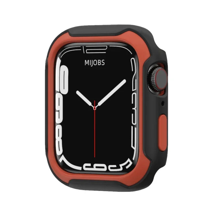 غطاء ساعة قابل للفصل بلونين لسلسلة Apple Watch، 7 مقاس 41مم / 6&SE&5&4 مقاس 40مم، 7 مقاس 45مم / 6&SE&5&4 مقاس 44مم
