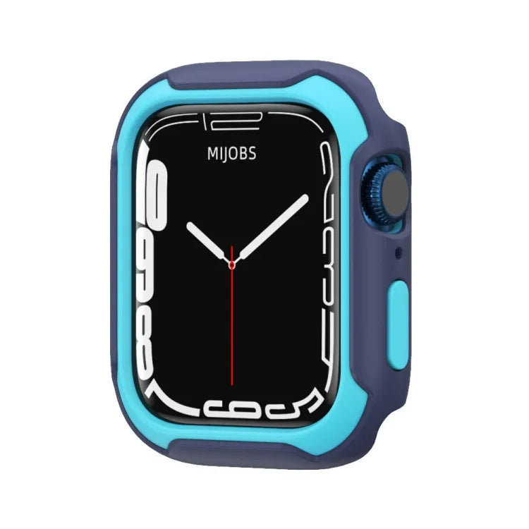 غطاء ساعة قابل للفصل بلونين لسلسلة Apple Watch، 7 مقاس 41مم / 6&SE&5&4 مقاس 40مم، 7 مقاس 45مم / 6&SE&5&4 مقاس 44مم