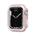 غطاء ساعة قابل للفصل بلونين لسلسلة Apple Watch، 7 مقاس 41مم / 6&SE&5&4 مقاس 40مم، 7 مقاس 45مم / 6&SE&5&4 مقاس 44مم