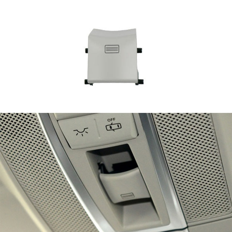 Car Dome Light Button Sunroof Window Switch Button for Mercedes-Benz W166 / W292 2012-, Left Driving, Flat, Convex