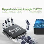 جهاز تلفاز ذكي Tanix W2 بمعالج Amlogic S905 رباعي النواة، 2 جيجابايت + 16 جيجابايت، 2 جيجابايت + 16 جيجابايت مع واي فاي مزدوج وبلوتوث، 4 جيجابايت + 32 جيجابايت مع واي فاي مزدوج وبلوتوث، 4 جيجابايت + 64 جيجابايت مع واي فاي مزدوج وبلوتوث