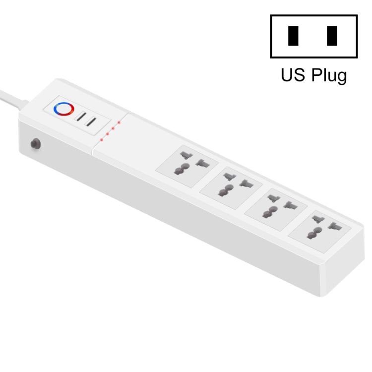 شريط طاقة ذكي متعدد الاستخدامات SM-SO306-M بأربع فتحات + منفذي USB، ZigBee 10A، ZigBee 16A، واي فاي 10A، واي فاي 16A