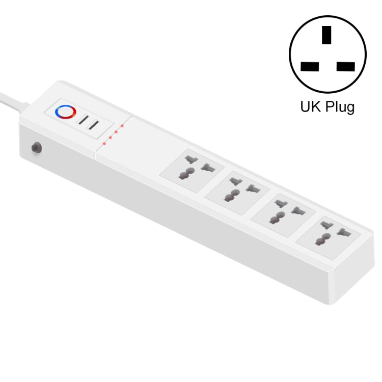 شريط طاقة ذكي متعدد الاستخدامات SM-SO306-M بأربع فتحات + منفذي USB، ZigBee 10A، ZigBee 16A، واي فاي 10A، واي فاي 16A
