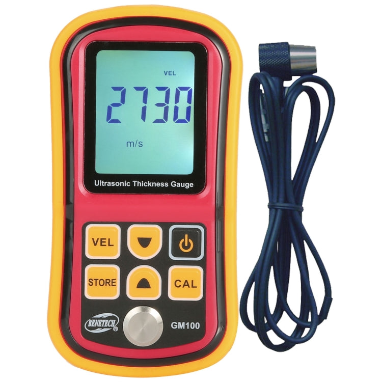 جهاز قياس سمك بالموجات فوق الصوتية BENETECH GM-100، سرعة 1.2~225 مم، GM-100 (نسخة الصندوق الألمنيوم)