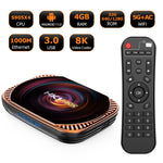 جهاز تلفاز MECOOL HK1RBOX X4 بدقة 4K، أندرويد 11 بمعالج Amlogic S905X4 مع جهاز تحكم عن بعد، 4 جيجابايت + 32 جيجابايت، 4 جيجابايت + 64 جيجابايت، 4 جيجابايت + 128 جيجابايت