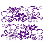 2 PCS/Set D-75 Flower Vine Pattern Car Modified Decorative Sticker, D-75