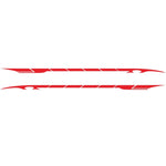 2 PCS/Set D-178 Waistline Pattern Car Modified Decorative Sticker, D-178