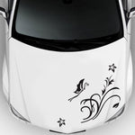 D-462 Butterfly Loves Flowers Pattern Car Modified Decorative Sticker, D-462