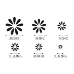 2 PCS/Set D-483 Flower Pattern Car Modified Decorative Sticker, D-483