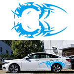 2 PCS/Set D-719 Flame Hot Wheel Pattern Car Modified Decorative Sticker, D-719