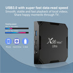 جهاز تلفاز ذكي H96 Max+ Ultra بمعالج Amlogic S905X4، 4 جيجابايت + 64 جيجابايت، بدقة 8K، أندرويد 11.0، قابس أستراليا، قابس الاتحاد الأوروبي، قابس الولايات المتحدة، قابس المملكة المتحدة