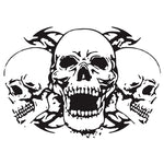 D-923 Three Skulls Pattern Car Modified Decorative Sticker, D-923