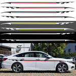 2 PCS/Set D-934 Waistline Pattern Car Modified Decorative Sticker