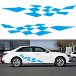 2 PCS/Set D-943 Checkered Flag Pattern Car Modified Decorative Sticker, D-943