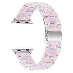 سوار ساعة شفاف بثلاث خرزات لسلسلة Apple Watch، 7 مقاس 45مم / 6&SE&5&4 مقاس 44مم / 3&2&1 مقاس 42مم، 7 مقاس 41مم / 6&SE&5&4 مقاس 40مم / 3&2&1 مقاس 38مم