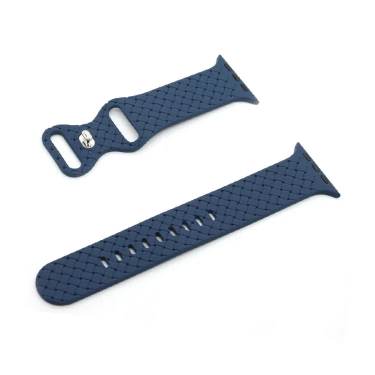 سوار ساعة بنسيج منسوج لسلسلة Apple Watch، 7 مقاس 45مم / 6&SE&5&4 مقاس 44مم / 3&2&1 مقاس 42مم، 7 مقاس 41مم / 6&SE&5&4 مقاس 40مم / 3&2&1 مقاس 38مم
