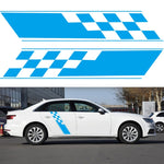 2 PCS/Set D-962 Checkered Flag Pattern Car Modified Decorative Sticker, D-962