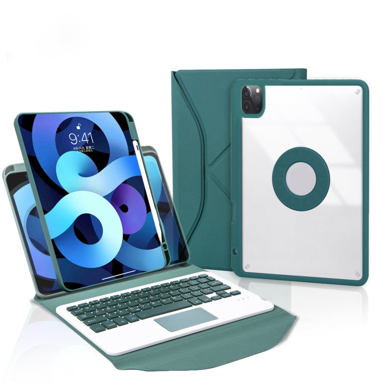 غطاء جلد للتابلت مع فتحة قلم ولوحة لمس ولوحة مفاتيح بلوتوث، لطراز iPad Pro 11 2021 و2020 و2018، لطراز iPad Air 11 2025 / 2024 / Air 5 / Air 4، لطراز iPad 10.2 2021 و2020 و2019