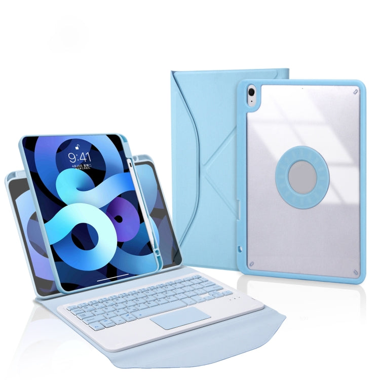 غطاء جلد للتابلت مع فتحة قلم ولوحة لمس ولوحة مفاتيح بلوتوث، لطراز iPad Pro 11 2021 و2020 و2018، لطراز iPad Air 11 2025 / 2024 / Air 5 / Air 4، لطراز iPad 10.2 2021 و2020 و2019