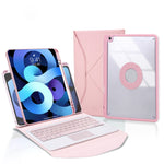 غطاء جلد للتابلت مع فتحة قلم ولوحة لمس ولوحة مفاتيح بلوتوث، لطراز iPad Pro 11 2021 و2020 و2018، لطراز iPad Air 11 2025 / 2024 / Air 5 / Air 4، لطراز iPad 10.2 2021 و2020 و2019