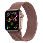سوار ساعة ميلانيز من الفولاذ المقاوم للصدأ لسلسلة Apple Watch، 7 مقاس 45مم / 6&SE&5&4 مقاس 44مم / 3&2&1 مقاس 42مم، 7 مقاس 41مم / 6&SE&5&4 مقاس 40مم / 3&2&1 مقاس 38مم