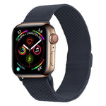 سوار ساعة ميلانيز من الفولاذ المقاوم للصدأ لسلسلة Apple Watch، 7 مقاس 45مم / 6&SE&5&4 مقاس 44مم / 3&2&1 مقاس 42مم، 7 مقاس 41مم / 6&SE&5&4 مقاس 40مم / 3&2&1 مقاس 38مم