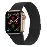 سوار ساعة ميلانيز من الفولاذ المقاوم للصدأ لسلسلة Apple Watch، 7 مقاس 45مم / 6&SE&5&4 مقاس 44مم / 3&2&1 مقاس 42مم، 7 مقاس 41مم / 6&SE&5&4 مقاس 40مم / 3&2&1 مقاس 38مم