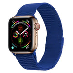 سوار ساعة ميلانيز من الفولاذ المقاوم للصدأ لسلسلة Apple Watch، 7 مقاس 45مم / 6&SE&5&4 مقاس 44مم / 3&2&1 مقاس 42مم، 7 مقاس 41مم / 6&SE&5&4 مقاس 40مم / 3&2&1 مقاس 38مم