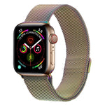 سوار ساعة ميلانيز من الفولاذ المقاوم للصدأ لسلسلة Apple Watch، 7 مقاس 45مم / 6&SE&5&4 مقاس 44مم / 3&2&1 مقاس 42مم، 7 مقاس 41مم / 6&SE&5&4 مقاس 40مم / 3&2&1 مقاس 38مم