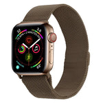 سوار ساعة ميلانيز من الفولاذ المقاوم للصدأ لسلسلة Apple Watch، 7 مقاس 45مم / 6&SE&5&4 مقاس 44مم / 3&2&1 مقاس 42مم، 7 مقاس 41مم / 6&SE&5&4 مقاس 40مم / 3&2&1 مقاس 38مم