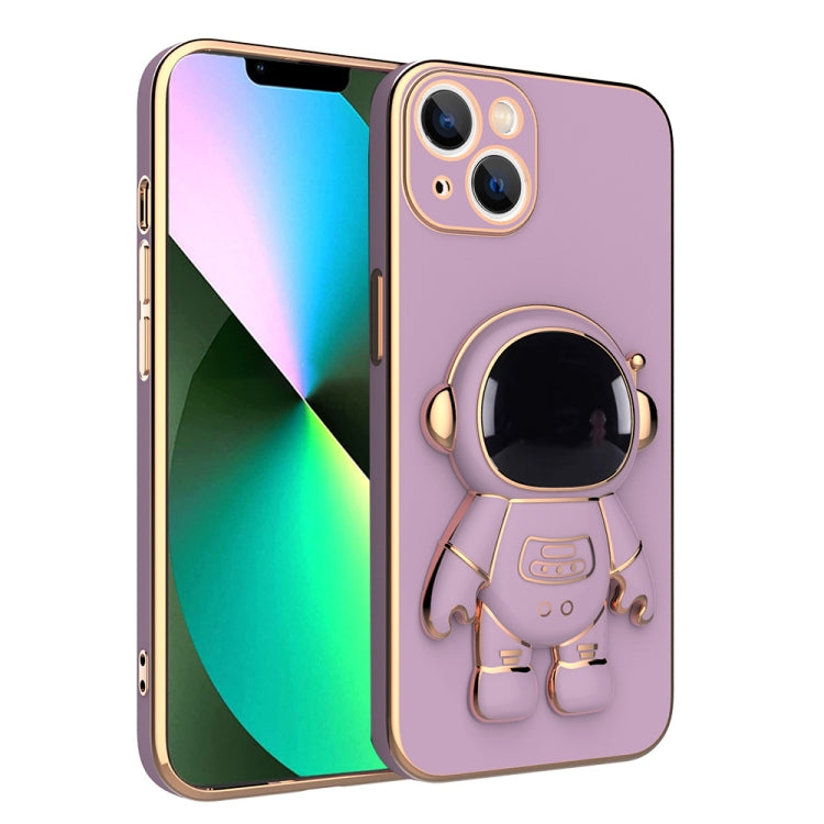 Plating Astronaut Holder Phone Case, For iPhone 12 Pro, For iPhone 12, For iPhone 12 mini, For iPhone 11 Pro Max, For iPhone 11 Pro