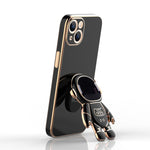Plating Astronaut Holder Phone Case, For iPhone 11