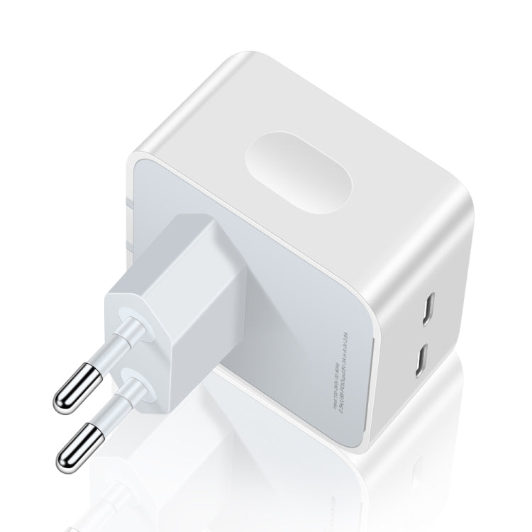 شاحن بمنافذ مزدوجة PD 50 واط USB-C / Type-C، PD 50 واط قابس الاتحاد الأوروبي، PD 50 واط قابس الولايات المتحدة