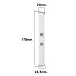 For Huawei Watch Fit 2 One-bead Metal Stainless Steel Watch Band