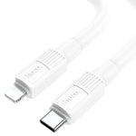 hoco X84 كابل شحن وبيانات صلب USB-C / Type-C إلى 8 دبابيس بقوة 20 واط، الطول: 1 متر