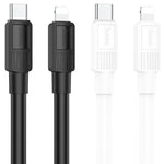 hoco X84 كابل شحن وبيانات صلب USB-C / Type-C إلى 8 دبابيس بقوة 20 واط، الطول: 1 متر