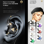 سماعة أذن رياضية داخل الأذن ديناميكية هاي فاي QKZ SK8 مع ميكروفون
